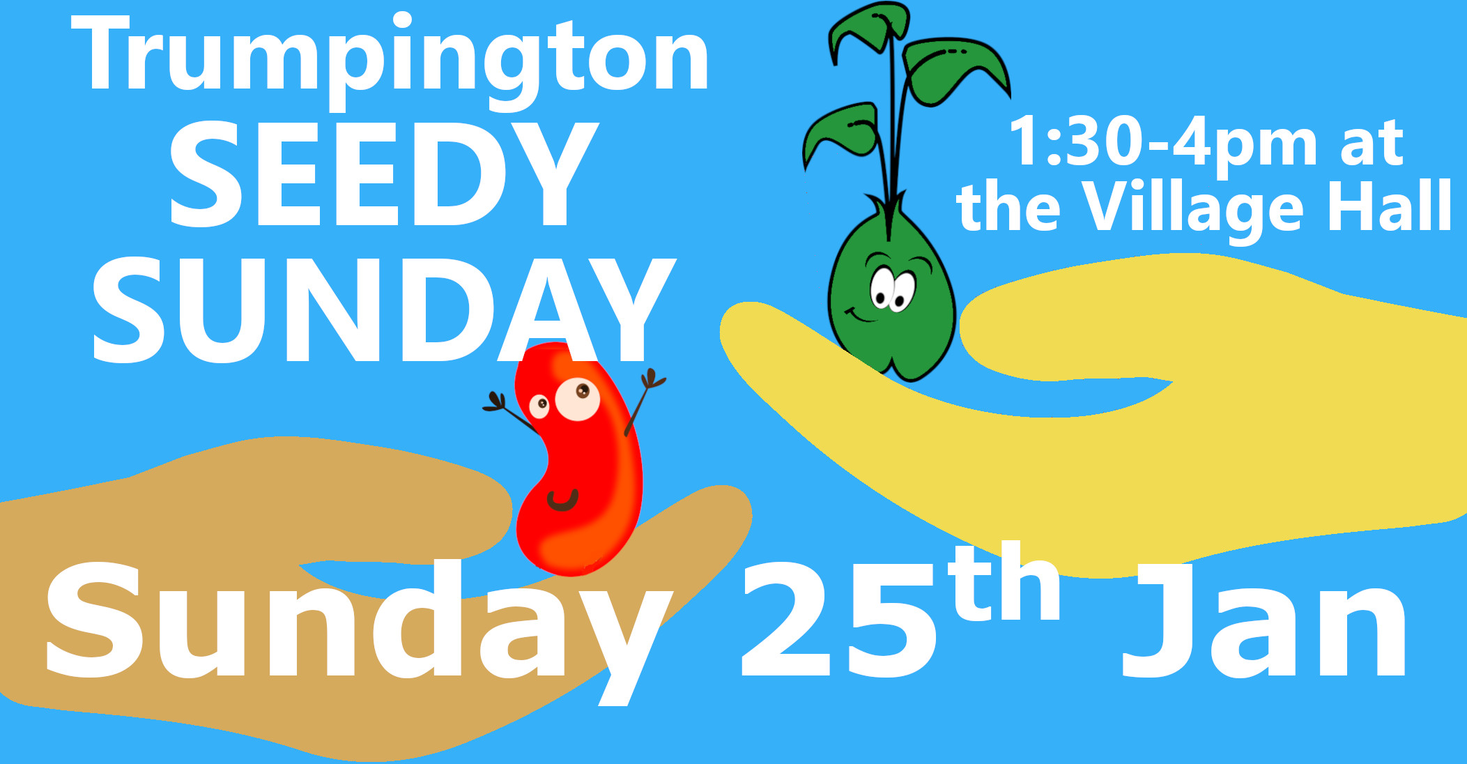 <h2>Seedy Sunday 2026</h2><div class='slide-content'>Join us to swap seeds and plants at Trumpington Village Hall</div>
